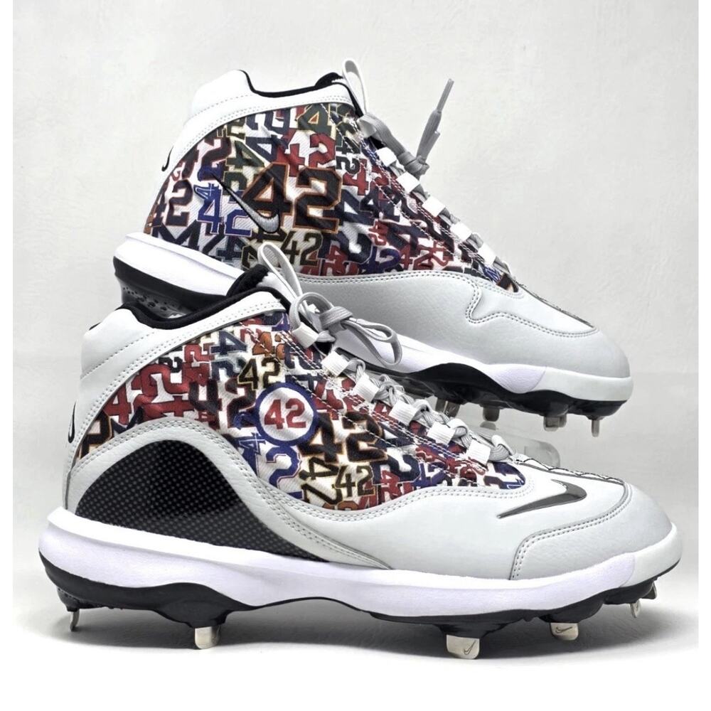 Nike Griffey 2 Metal Baseball Cleats Jackie Robinson Day PE Sz 12.5 HV6878-001